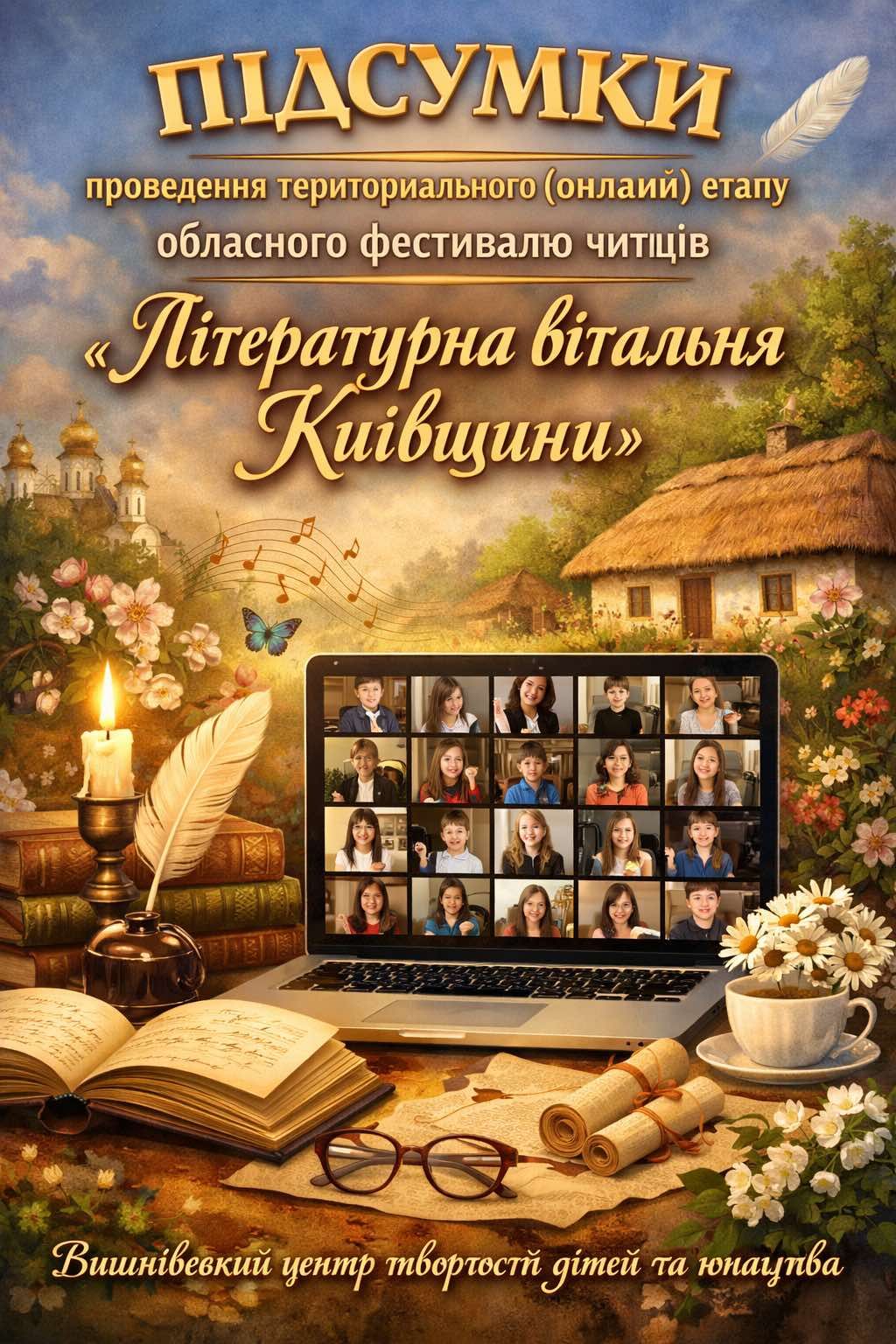 Підсумки проведення територіального етапу обласного фестивалю читців «Літературна вітальня на Київщині»